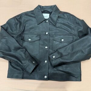 NWOT Aritzia Wilfred Free Gaze Faux Leather Jacket